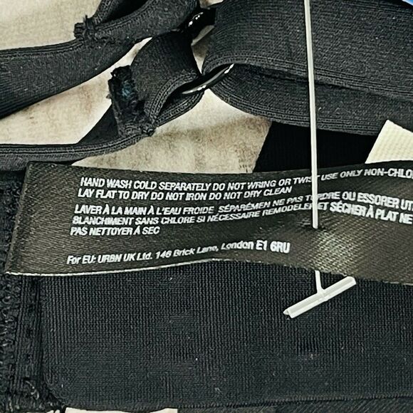 Free People Intimately Bra Oh Scuba Small Bralette Black Convertible Straps - Picture 9 of 10